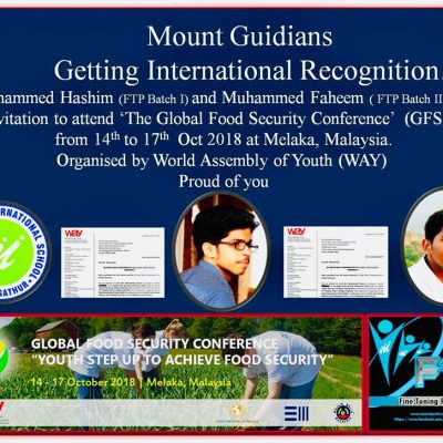 MOUNT GUIDIANS GETTING INTERNATIONAL RECOGNITION